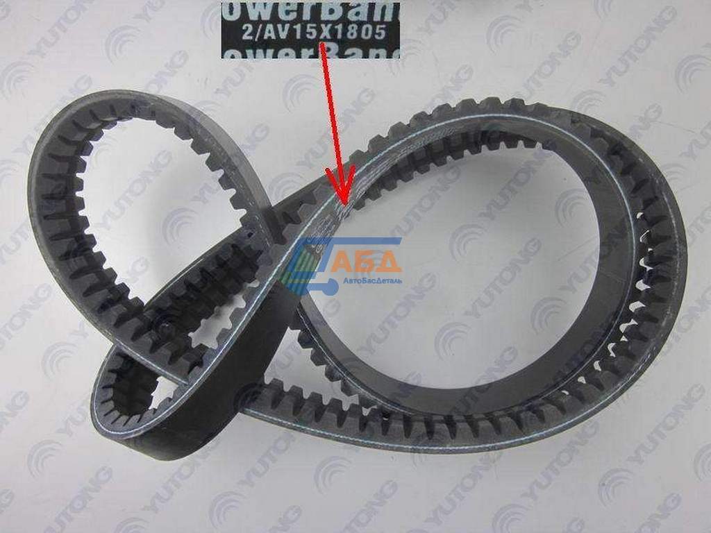 Ремень приводной зубчатый 2AV15x1805 Yutong 6122